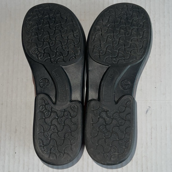 Footprints By Birkenstock Chestnut Leather Mary Jane Clogs - Picture 10 of 12